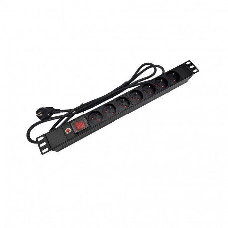 Power Extension Cord - Alantec PZ071U 1.8m 7 AC Outlets 16A Indoor Black