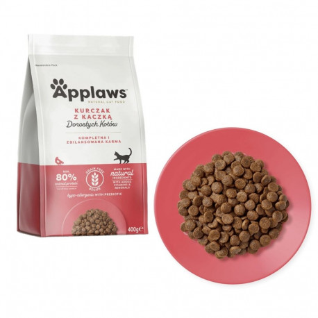 Cat Food - APPLAWS Adult Chicken with Duck 400g Gluten-Free Grain-Free