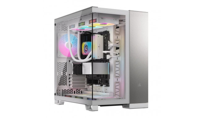Computer Case - Corsair CC-9011285-WW Midi Tower ATX Tempered Glass Grey, White