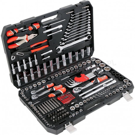 Tools & DIY - Yato YT-38941 Mechanics Tool Set 225 Pieces Black Case