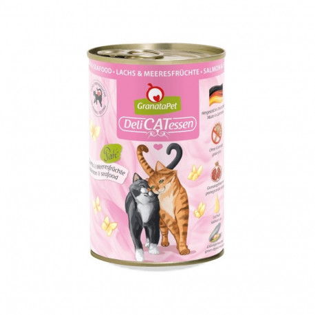 Cat Food - GRANATAPET DeliCATessen Salmon & Seafood Grain-Free Wet 400g