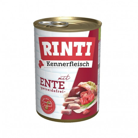 Dog Food - RINTI Kennerfleisch Duck Wet 400g Gluten-Free 11% Protein