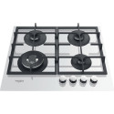 Gas Hob - Whirlpool AKTL629/WH 59cm 4 Zone Glass Top 7800W White Gas Hob - Whirlpool AKTL629/WH 59cm 4 Zone Glass Top 7800W White