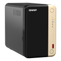 Network Attached Storage - QNAP TS-264 Intel Celeron N5095 8GB NAS, Black, Gold