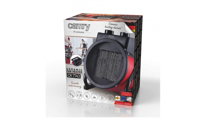 Ceramic Heater - Camry CR 7743 2400W Red