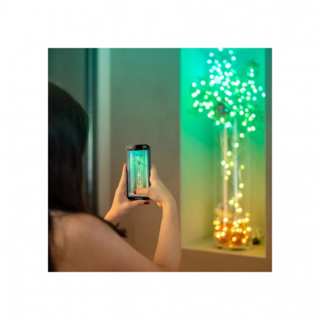 LED Christmas Lights - Twinkly TWKP100RGB-T 100 Pearl Multicolour