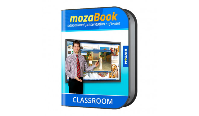 mozaBook CLASSROOM, interactive educational software for teachers, 1 year