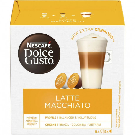 Coffee capsule NESCAFE Dolce Gusto Latte Macchiato, 16 pcs