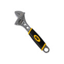 Adjustable Wrench with Plastic Handler Deli Tools EDL30108, 8" (silver)