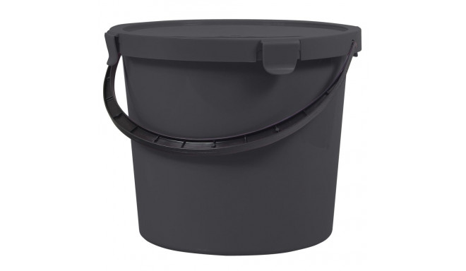 BUCKET WITH LID 10L 60790807 DARK GREY