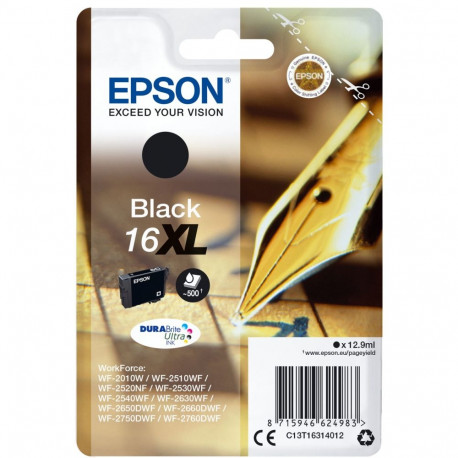 Epson XL must tindikassett DURABrite Ultra T 163 T 1631