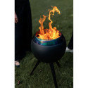 HOFATS MOON 45 all black Fire Basket with high stand