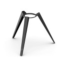 HOFATS MOON 45 all black Fire Basket with high stand