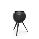 HOFATS MOON 45 all black Fire Basket with high stand