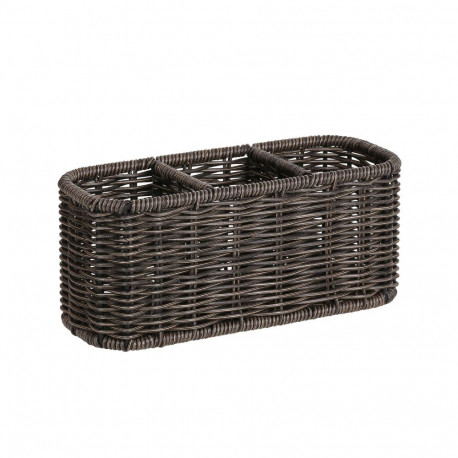 Basket BASILE 23x9xH10cm, dark
