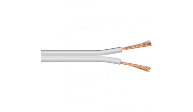 goobay - speaker cable - 2x 2.5 mm - white - 10m