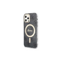 Set Guess GUBPP12MH4EACSK Case+ Charger iPhone 12/12 Pro black/black hard case 4G Print MagSafe Set Guess GUBPP12MH4EACSK Case+ Charger iPhone 12/12 Pro black/black hard case 4G Print MagSafe