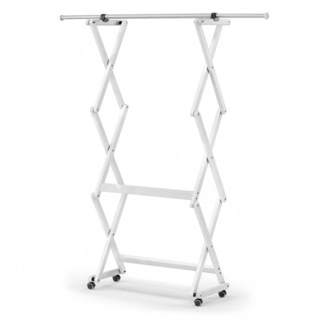Clothes hanger, white 140 x 32 cm