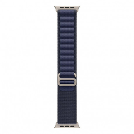 Apple 49mm Navy Alpine Loop - Small - Natural Titanium Finish