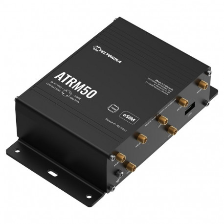 Teltonika ATRM50 5G Router for Transportation, Ultra-High Cellular Speeds, M12 CONNECTORS, DUAL SIM 