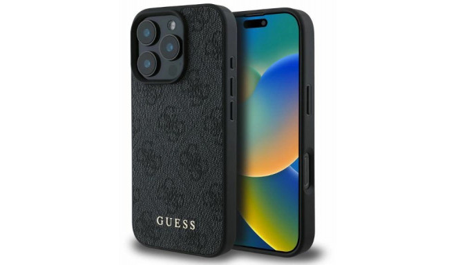 Guess kaitseümbris 4G Classic Case Apple iPhone 16 Pro Max, must