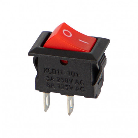 3108# Przełącznik kcd11-101 mini czerwony kołyskowy (20 tk.)