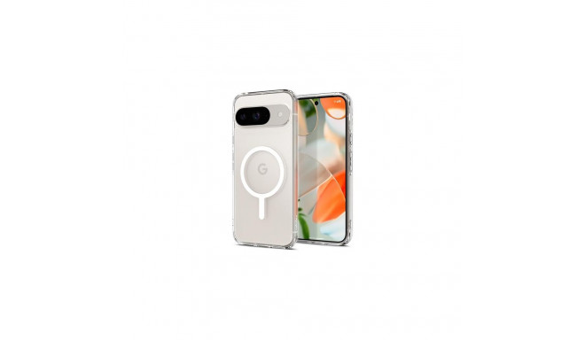 Spigen Google Pixel 9 Pro Case Ultra Hybrid OneTap Metal Ring (MagFit) Clear/White