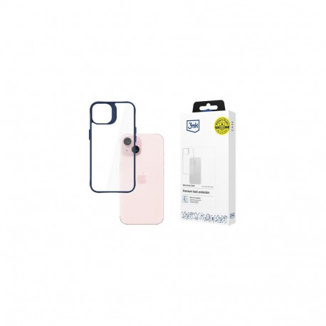 3MK Satin Armor Case+ mobile phone case 15.5 cm (6.1") Cover Blue, Transparent