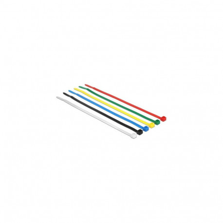 DeLOCK 18626 cable tie Nylon Black, Blue, Green, Red, Transparent, Yellow 200 pc(s)