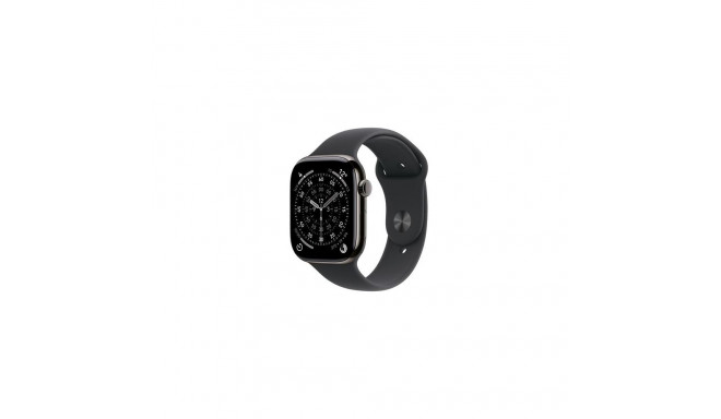 Apple Watch Series 11 GPS + Cellular 46mm Slate Titanium Case with Black Sport Band - M/L
