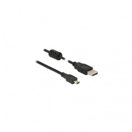 DeLOCK 1.5m, USB 2.0-A/USB 2.0 Mini-B USB cable USB A Mini-USB B Black