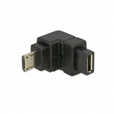DELOCK adapter USB 2.0 micro-B pistik - USB 2.0 micro-B pesa, altnurgaga