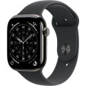 "Apple Watch S11 Titan Schiefer Cellular 42mm (Sportarmband schwarz) S/M"