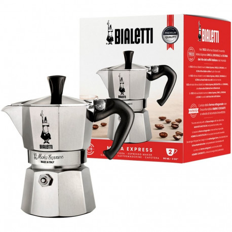 "Bialetti Moka Express - silber - Aluminium - für 2 Tassen"