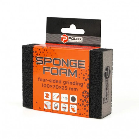 Slīpšvamme P100 100x70x25mm, Polax