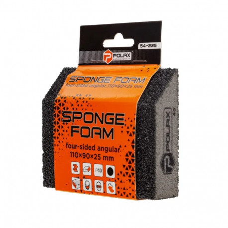 Slīpšvamme P40, slīps 110x90x25mm, Polax