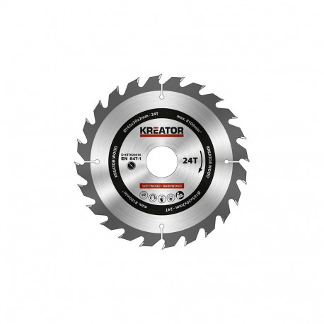 Saetera puidule Ø165x30x2mm, 24 hammast Kreator