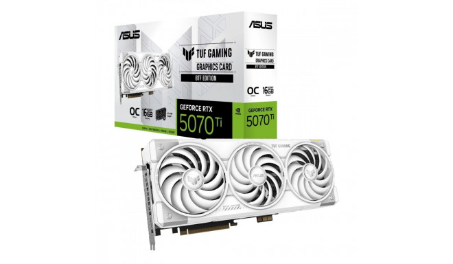Graphics card GeForce RTX 5070Ti TUF GAMING OC WHITE BTF GDDR7 256bit