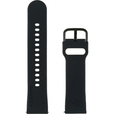 Garett watch strap universal 20mm, black