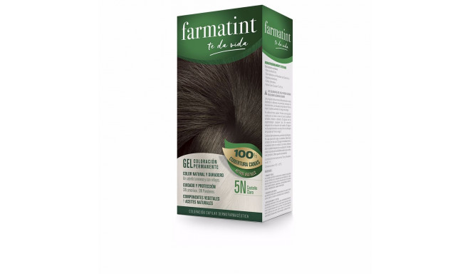 FARMATINT GEL coloración permanente #5n-castaño claro 5 u