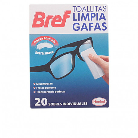 BREF toallitas limpiagafas 20 u