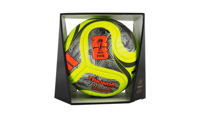 Piłka nożna adidas World Cup 26 Trionda Pro Winter zielono-czarno-srebrna JD8023 5