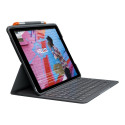 LOGITECH Slim Folio klaviatuur ja ümbris Bluetooth nordic grafiit Apple 10.2-tollisele iPadile (PAN)