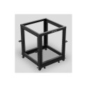 LANBERG avatud rack 19-tolline 12U 600x600-1100 reguleeritav must