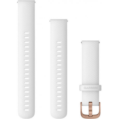 Garmin watch strap Venu 2S 18mm, white/rose gold (opened package)