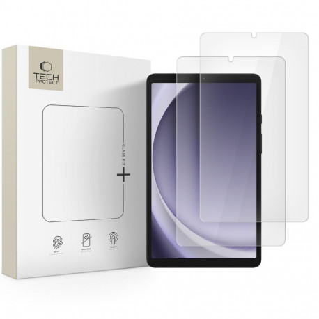 SZKŁO HARTOWANE TECH-PROTECT GLASS FIT+ 2-PACK GALAXY TAB A9 / A11 8.7 X110 / X115 / X133 / X135 CLE