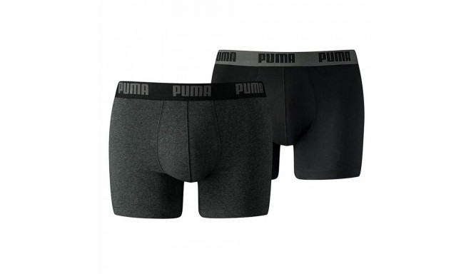 Pack of Underpants Puma Basic Grey Boxer 2 Pieces