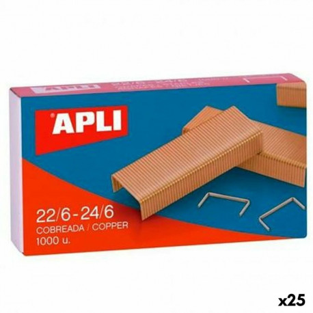 Staples Apli 22/6-24/6 6 mm 10 Pieces (25 Units)