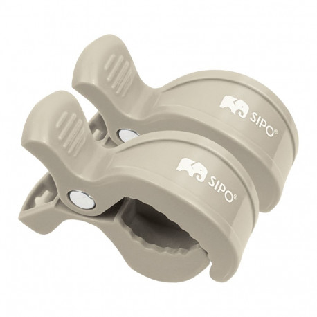 SIPO mounting clips 2pcs beige SCA-20BE