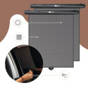 SIPO roller sunshade, 2pcs black SCA-06